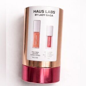 Haus Labs Lip Glaze Duo Honey Shimmer Full Size + Mini Set Rare